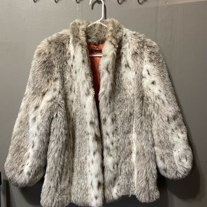 DEADSTOCK Vintage faux fur coat
